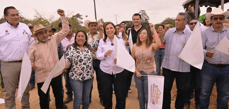 Rocío Nahle inicia construcción de 18 km de carretera entre Hidalgotitlán y Uxpanapa