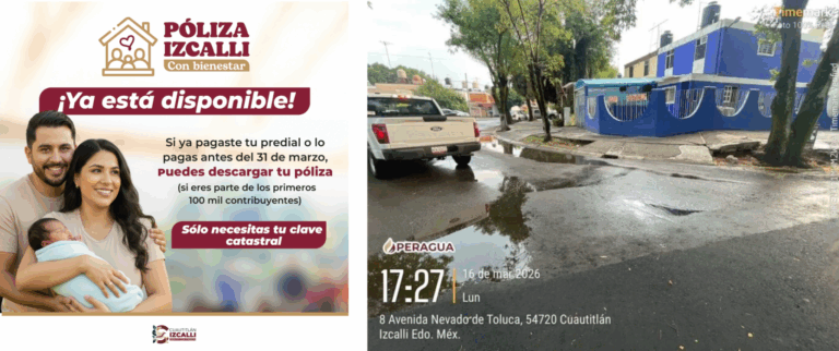 Cuautitlán Izcalli reporta saldo sin afectaciones tras lluvias con granizo