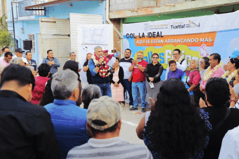 Arranca Ángel Torres pavimentación histórica en la colonia Ideal de Tuxtla