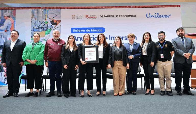 Unilever invierte 9 mil 400 millones en el Estado de México y fortalece su presencia industrial