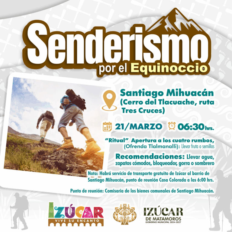 Invitan en Izúcar de Matamoros a senderismo por el Equinoccio en Santiago Mihuacán