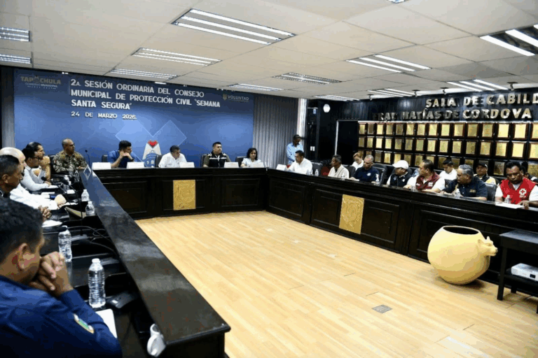 Tapachula refuerza acciones de seguridad en Semana Santa con sesión de Protección Civil