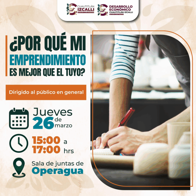 Cuautitlán Izcalli impulsa emprendimiento con taller para fortalecer negocios