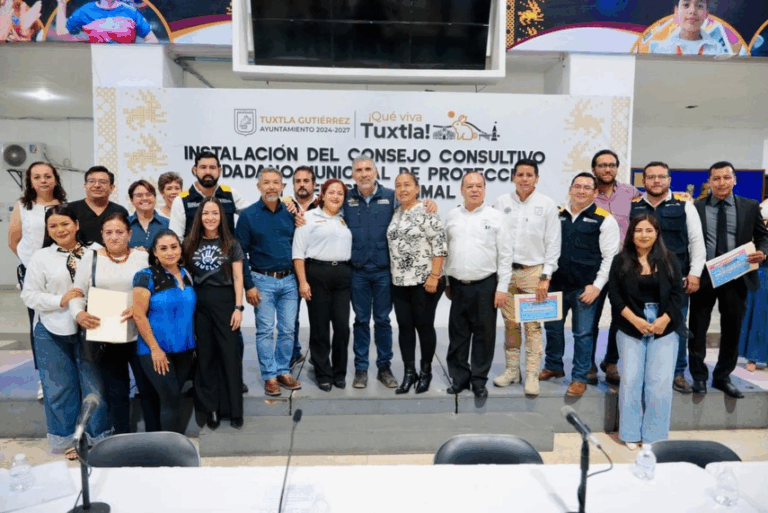 Día histórico en Tuxtla; se conforma el primer Consejo Consultivo Municipal de Protección y Bienestar Animal
