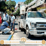 Mejoran alumbrado público en calle Aquiles Serdán de Izúcar de Matamoros