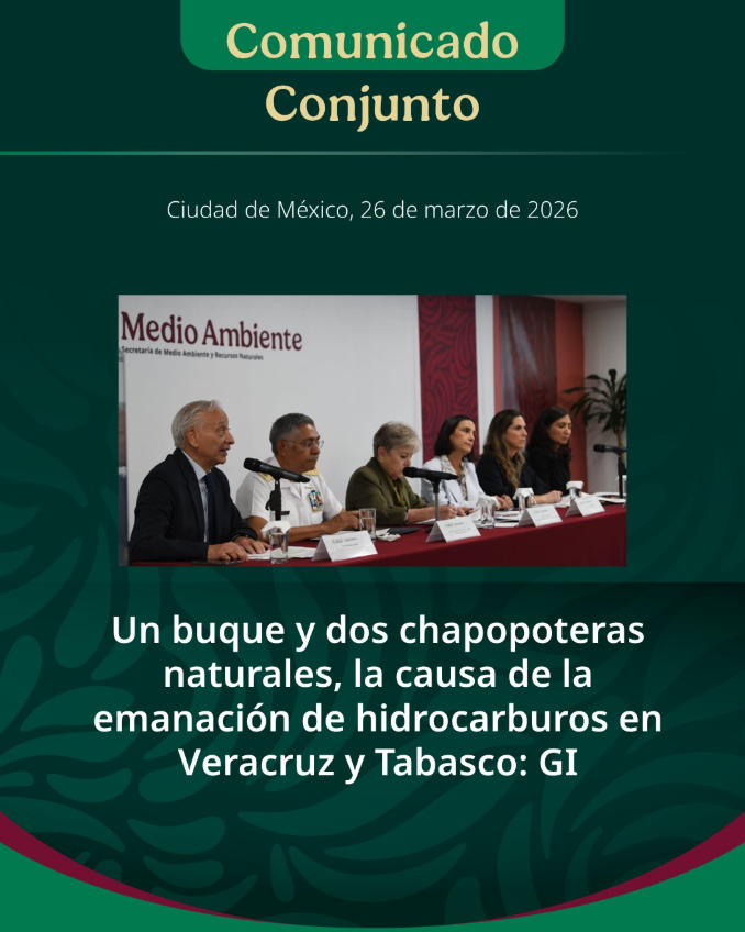 Identifican origen de emanación de hidrocarburos en Veracruz y Tabasco