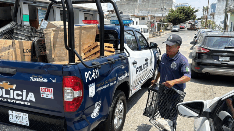 Refuerza Tuxtla operativos para evitar el apartado indebido de espacios en la vía pública
