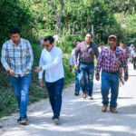 Jorge Acero realiza recorrido de trabajo en la comunidad Efraín A. Gutiérrez