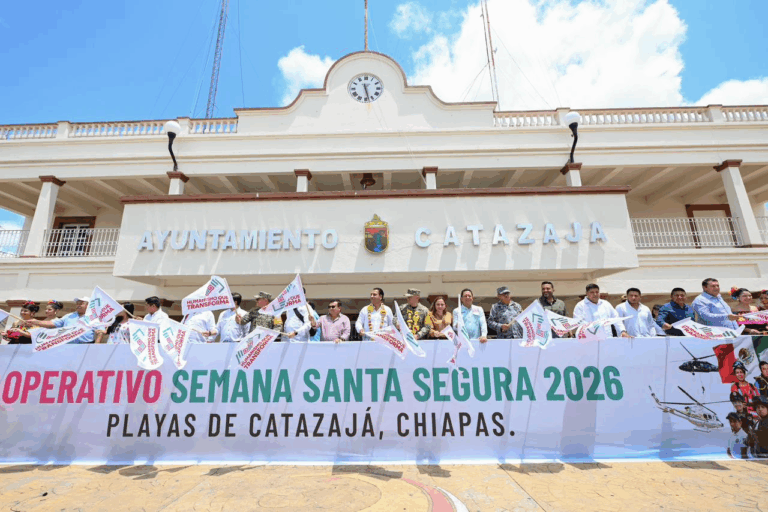 En Catazajá, Eduardo Ramírez encabeza despliegue interinstitucional del Operativo Semana Santa Segura 2026