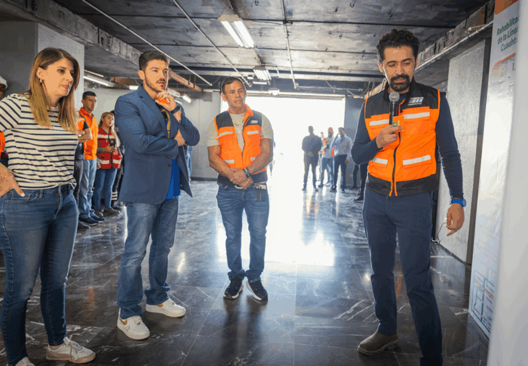 Supervisa Samuel García modernización de Línea 1 rumbo al Mundial 2026