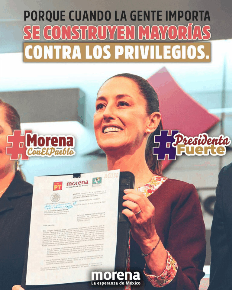 Morena reafirma compromiso con el pueblo y eliminación de privilegios políticos