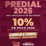Gobierno de Cholula impulsa descuentos en el pago del Predial 2026