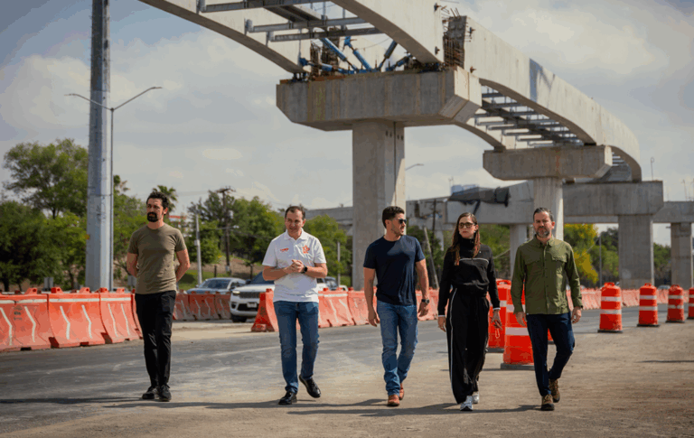 Arrancan arborización del Parque Lineal Línea 4 en Monterrey para mejorar el entorno urbano