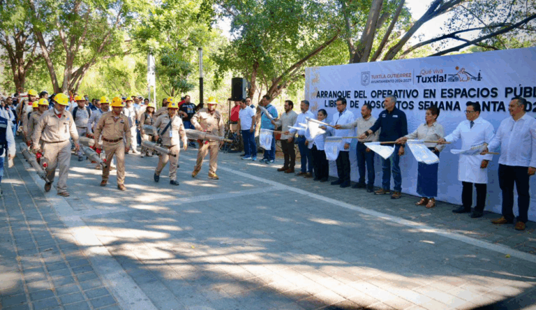 Refuerzan en Tuxtla Gutiérrez operativo contra mosquitos en espacios públicos durante Semana Santa 2026