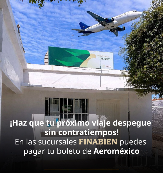 FINABIEN facilita pago de boletos de avión en sucursales para viajes sin contratiempos