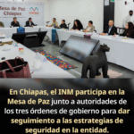 INM Chiapas participa en Mesa de Construcción de Paz para fortalecer seguridad y atención migratoria