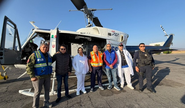 ISSSTE coordina traslado aéreo entre Veracruz y Morelos y salva vida de paciente