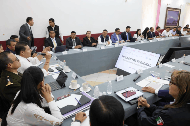 Armenta encabeza Mesa de Paz en Atlixco y refuerza estrategia de seguridad regional