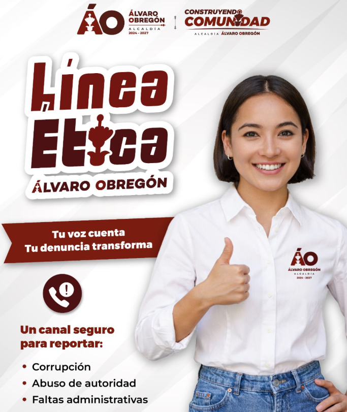 Alcaldía Álvaro Obregón lanza “Línea Ética ÁO” para denuncias seguras y confidenciales