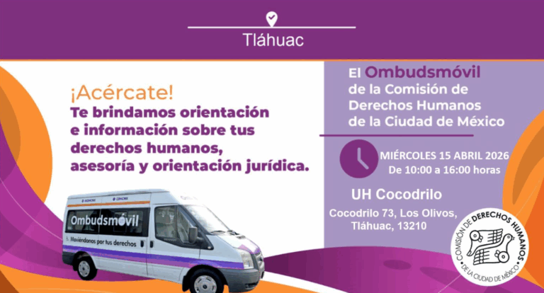 Tláhuac acerca asesoría gratuita en derechos humanos con el Ombudsmóvil