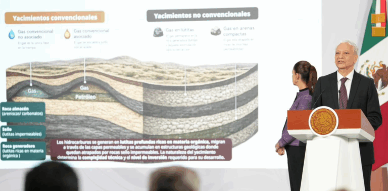Pemex destaca potencial de gas natural para avanzar hacia la autosuficiencia energética