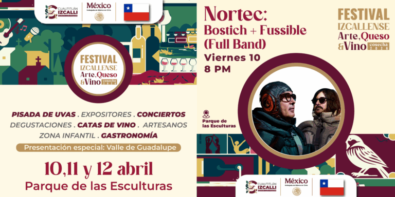 Festival Izcallense Arte, Queso y Vino 2026 invita a vivir una experiencia sensorial con Chile como país invitado