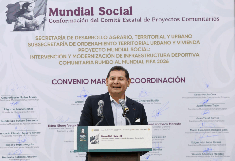 Puebla avanza con el “Mundial Social” y alcanza 49% en infraestructura deportiva