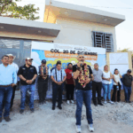 Ángel Torres da banderazo a más de 300 metros lineales de pavimentación en la colonia 20 de Diciembre