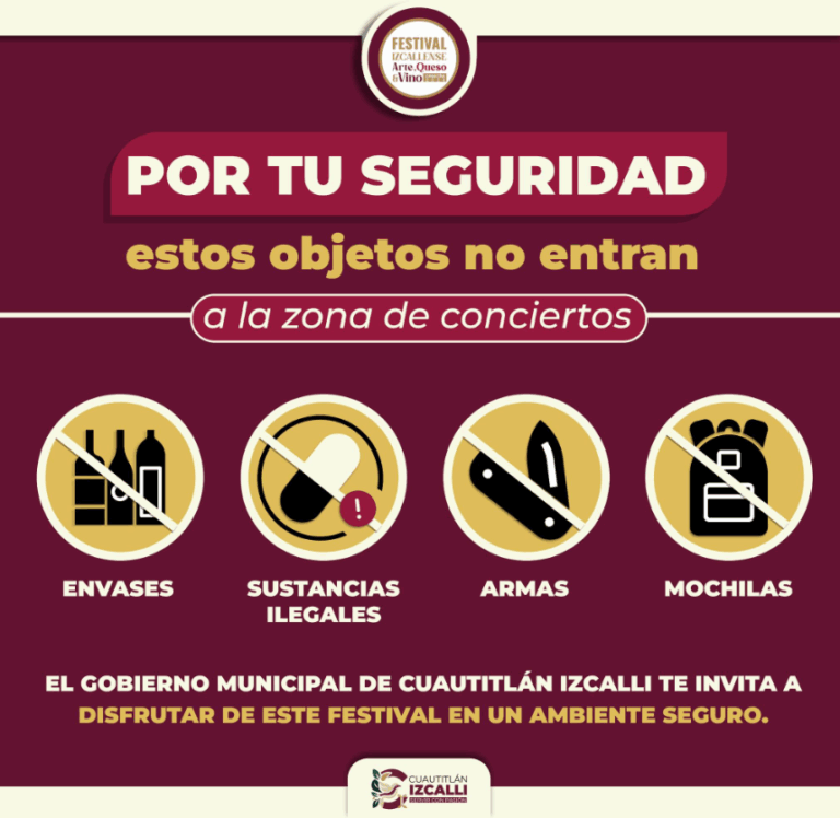 Refuerzan medidas de seguridad para el Festival Izcallense Arte, Queso y Vino Cosecha 2026