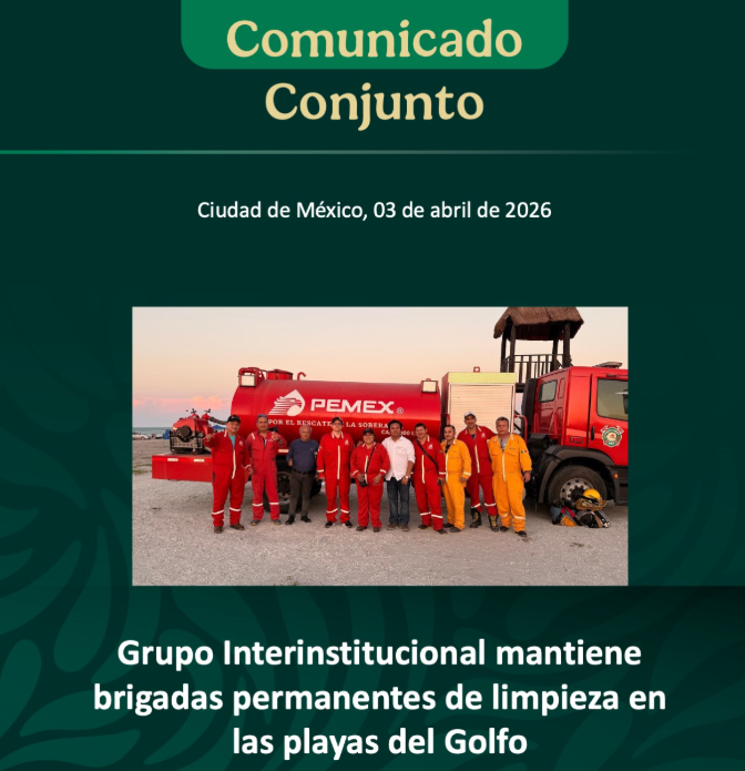 Mantienen brigadas permanentes de limpieza en playas del Golfo