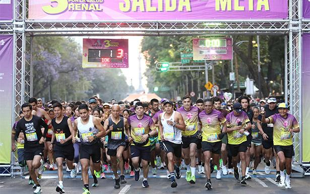Reúne Fundación IMSS a 3 mil corredores en la 3ª Carrera por la Salud Renal en la Ciudad de México