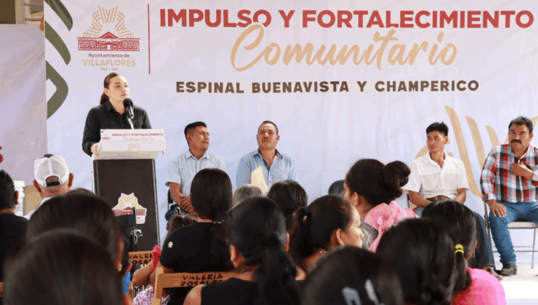 Valeria Rosales acerca apoyos integrales a comunidades rurales de Villaflores