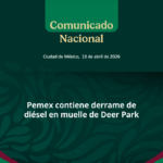 Pemex controla derrame de diésel en muelle de Deer Park sin afectar navegación