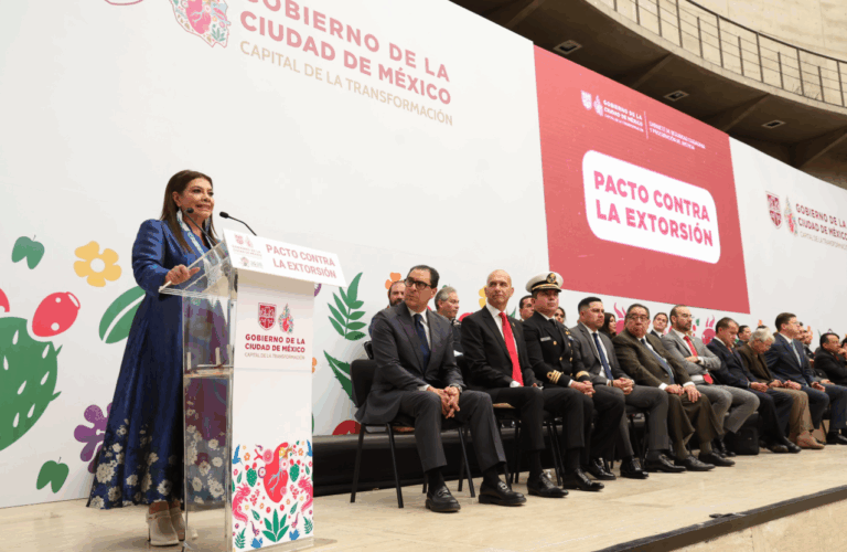 Clara Brugada anuncia cero tolerancia a la extorsión y propone reformas para combatirla en CDMX