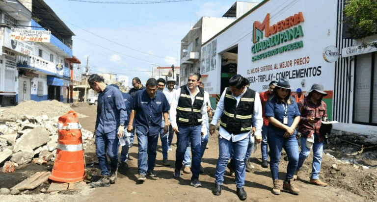 Supervisa Yamil Melgar avance de obra integral en vialidades de Tapachula