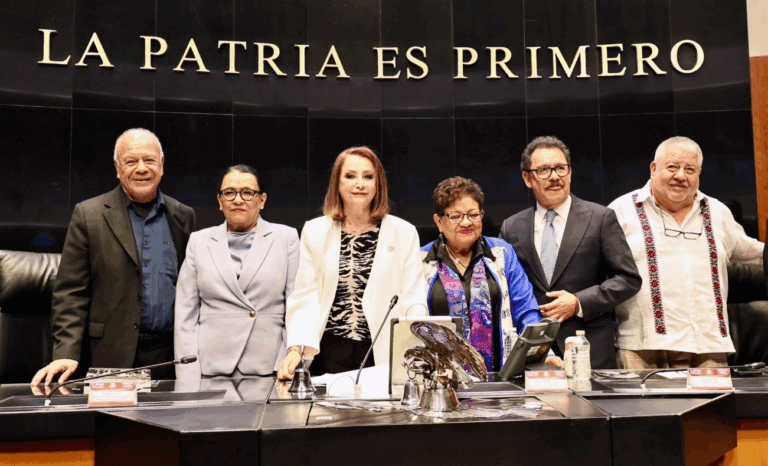 Rosa Icela Rodríguez encabeza homenaje a Heberto Castillo en el Senado de la República