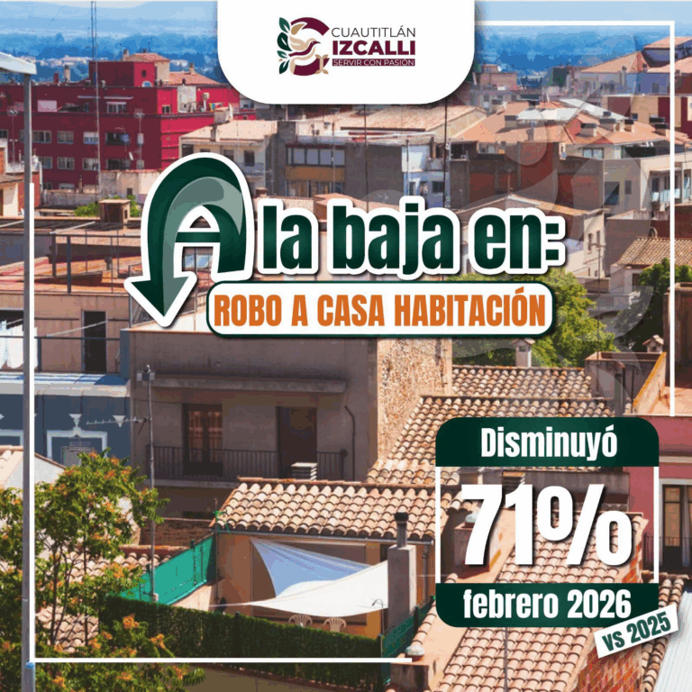 Cuautitlán Izcalli reduce 71% el robo a casa habitación, reporta SESNSP