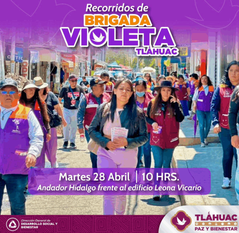 Brigada Violeta recorrerá Tláhuac durante abril para prevenir la violencia de género