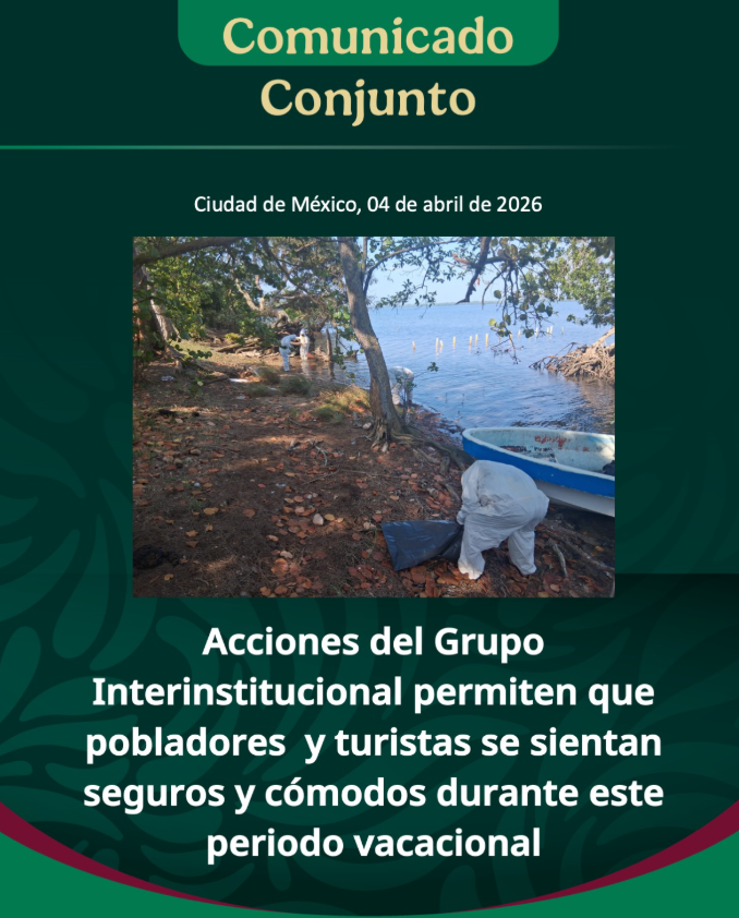 Operativo en el Golfo de México garantiza playas limpias y seguridad en Semana Santa 2026