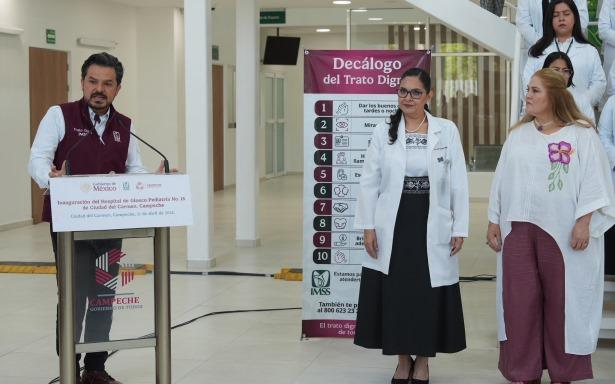 IMSS inaugura Hospital de Gineco Pediatría No. 15 en Ciudad del Carmen; beneficiará a más de 341 mil derechohabientes