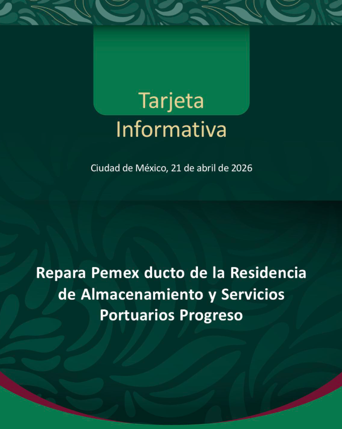 Pemex repara y sella fuga en ducto marino en Progreso; descartan afectaciones en playas