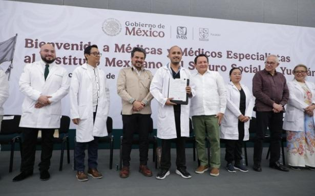 Llegan a Yucatán 278 médicos especialistas para la atención de la derechohabiencia en unidades médicas del IMSS