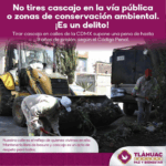 Tláhuac llama a evitar tirar cascajo y cuidar espacios públicos