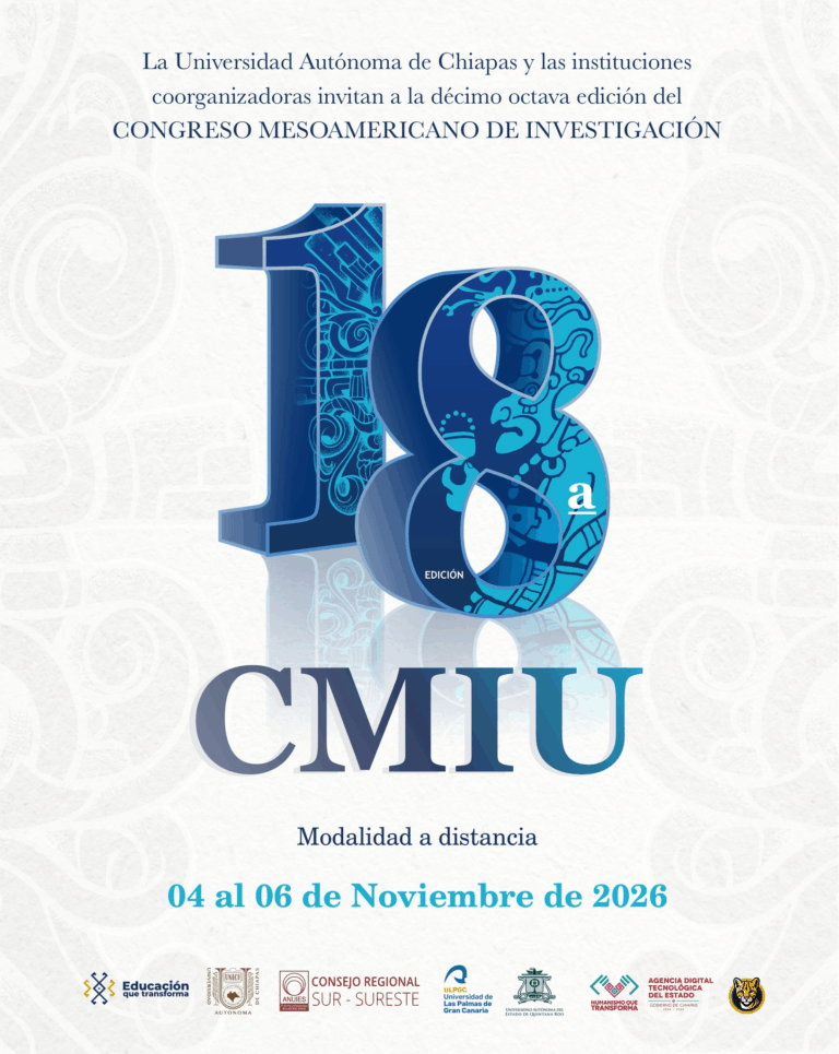 UNACH convoca a participar en el 18° Congreso Mesoamericano de Investigación