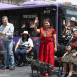 Clara Brugada presenta la “Ruta de las Heroínas Indígenas”, nuevo Centrobús eléctrico en el Centro Histórico