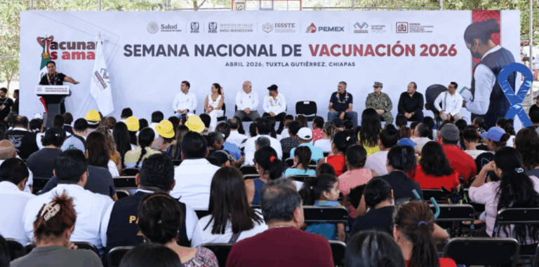 Eduardo Ramírez encabeza arranque de la Semana Nacional de Vacunación 2026 en Chiapas