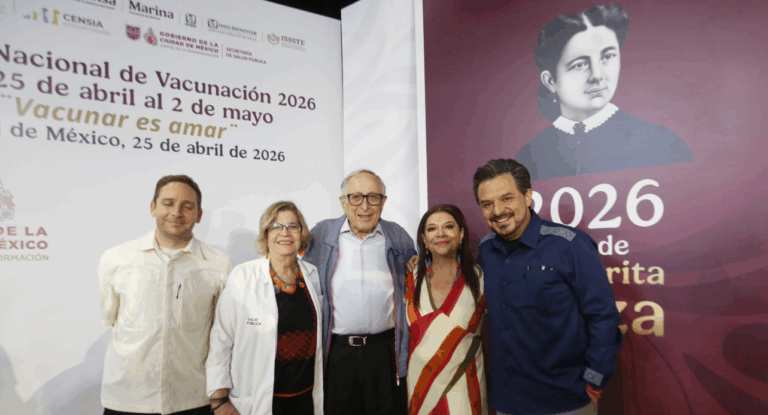 Clara Brugada encabeza Semana Nacional de Vacunación 2026 y destaca a las Utopías como modelo de salud preventiva