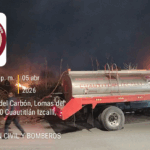 Bomberos atienden incendio de maleza en Lomas del Rosario, en Cuautitlán Izcalli