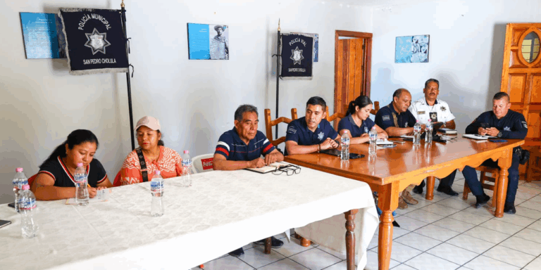 Refuerzan seguridad en Santa María Acuexcomac con trabajo coordinado