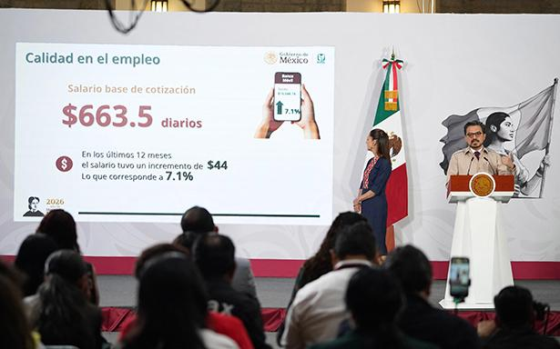 IMSS reporta crecimiento del empleo formal y mejora salarial en 2026